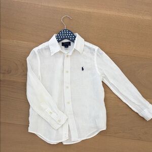 Polo by Ralph Lauren Kids Cream Button Down Shirt